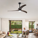 Indoor Outdoor Ceiling Fan With Light With Remote Control, Noiseless Reversible Motor, 6 Speed, 3 Color