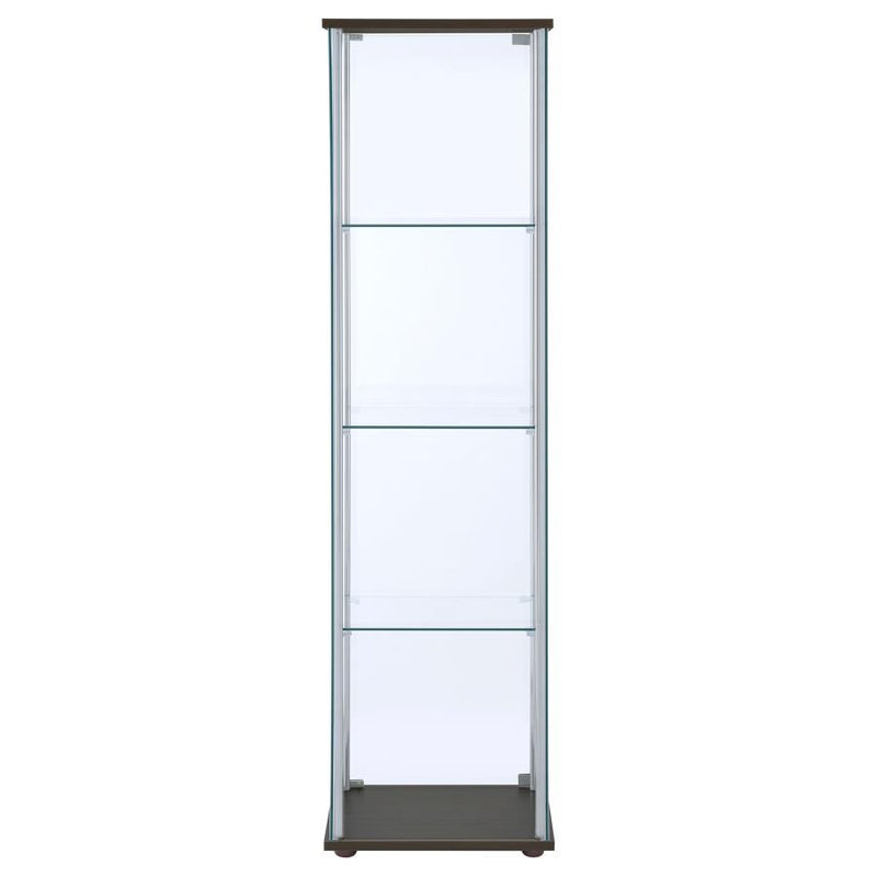 Bellatrix - 4-Shelf Clear Glass Curio Cabinet