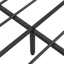 Modern Bed Frame With LED Lights, Upholstered Headboard, USB Charging