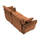 Modern Sofa & Pillows, Textured Cover, High Rebound Cushions