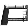 Metal Bunk Bed With Slide, Durable Steel Frame