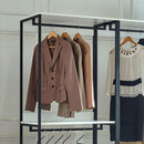 Fiona - Freestanding Walk In Closet System With Metal Frame Melamine - White