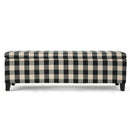 Contemporary Storage Ottoman With Seating And Storage - Black