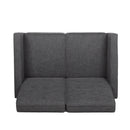 Manville - Contemporary Tufted Loveseat Pushback Recliner