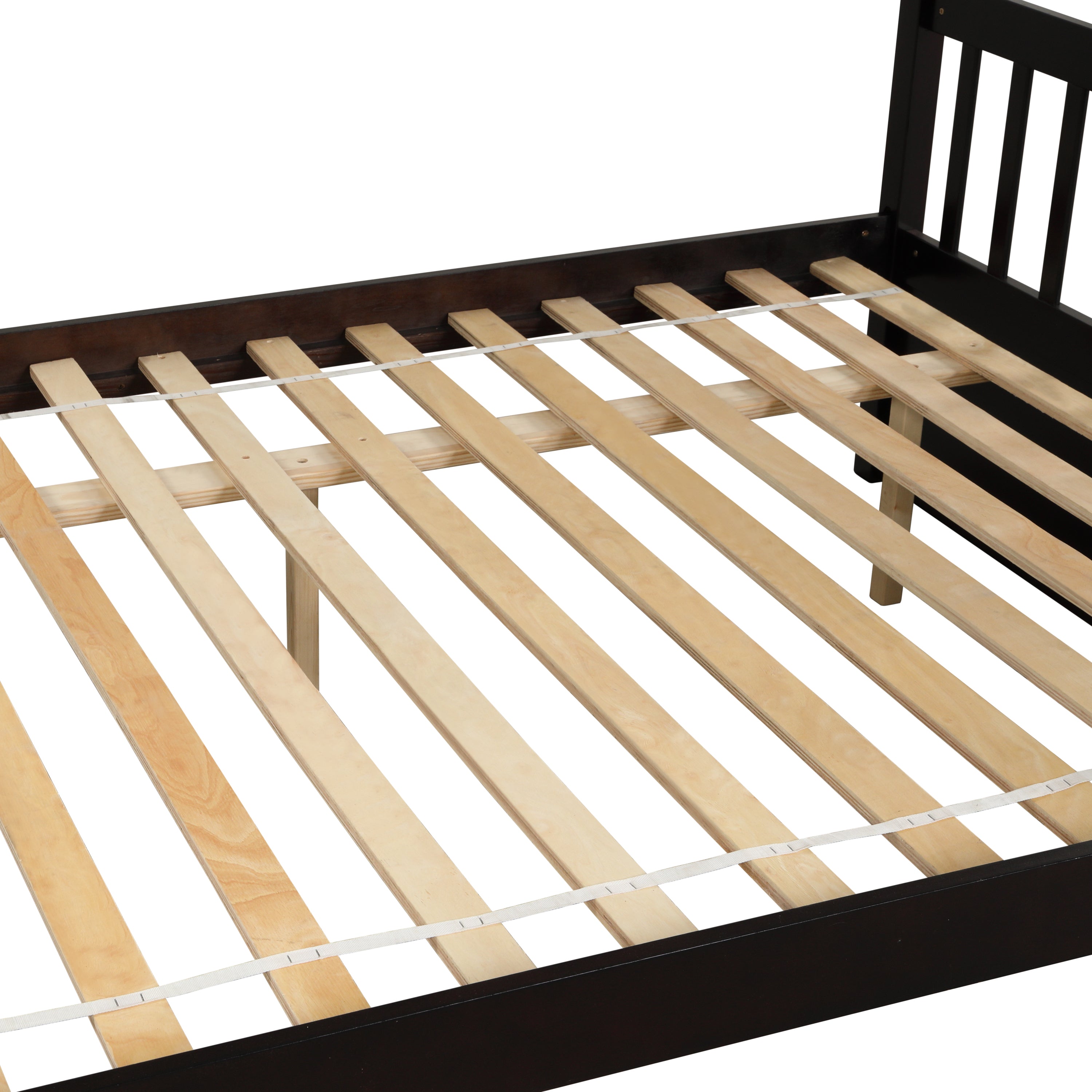 Full Over Full Bunk Bed with Trundle,Espresso - Atlantic Fine Furniture Melbourne FL