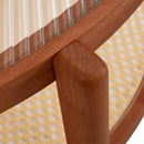 Modern Style Circular Double Layer Tea Table With Rattan Weave