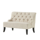 Nicole - French Style Upholstered Loveseat With Tufted Backrest