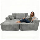 Corner Combination Sofa Sectional Couch With Soft Plush Fabric