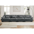 Super Comfort Oversized Modular Velvet Sectional Sofa, Deep Seat Convertible L Shaped Couch