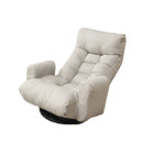 Modern With Metal Frame Swivel Game Lounge Chair With Adjustable Headrest And Waist Support, 360 Degree Rotatable Leisure Chair For Living Room - Gray