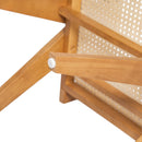 Chandigarh Arm Dining Chair With Natural Cane Design (Set of 2)