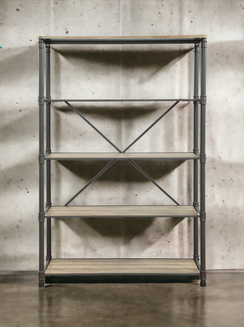 Itzel - Bookshelf - Gray / Oak