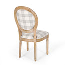 French Country Inspired Dining Chair With Iconic Round Backrest