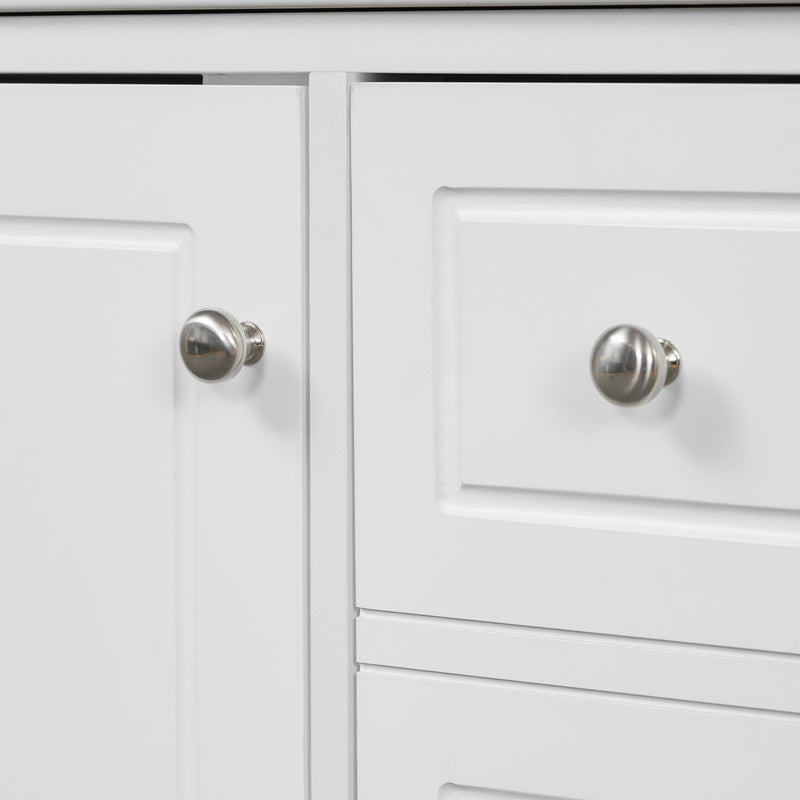 Freestanding Bathroom Vanity With Sink, Soft Close Door, 3 Drawers