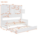 Daybed With All-In-One Cabinet And Shelf