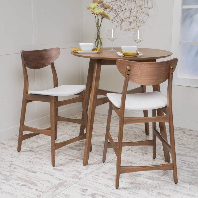 Elegant Counter Height Chair With Cushioned Seat