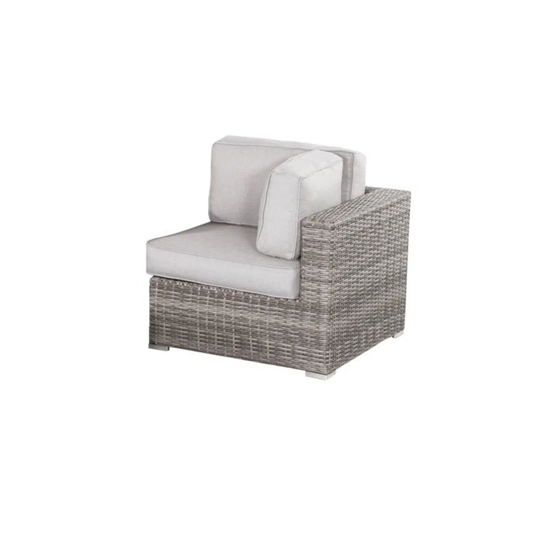 Minnesota - 9 Piece Sectional Sofa Set With Cushions - Gray Mix