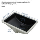 Modern Ceramic Undermount Bathroom Sink With Overflow, High Quality
