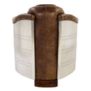 Brancaster - Chair - Retro Brown Top Grain Leather & Aluminum - Atlantic Fine Furniture Inc