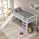 Durable Bunk Bed With Convertible Slide And Ladder
