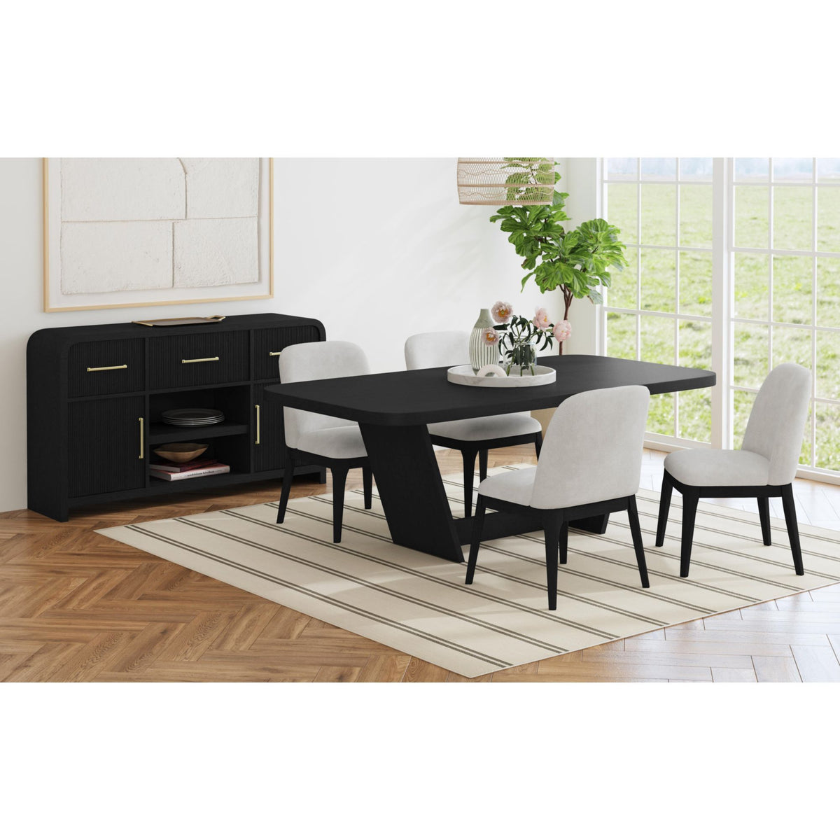 Ridgemont Server in Black by Elements International, view 15