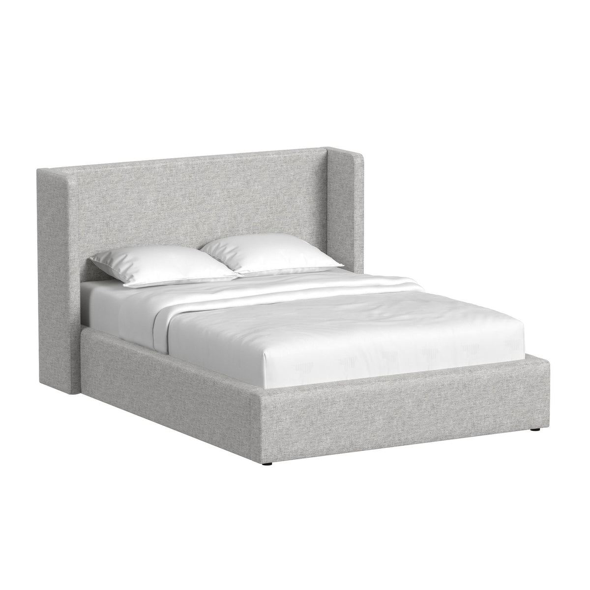 Angeline Complete Non-Storage Bed in Gray by Elements International, view 3