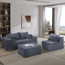 Modular Sectional Sofa, Convertible Couch With Chaise Corduroy