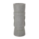 Classic Flower Planter With Magnesium Oxide Material - Stone Gray