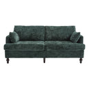Chenille 2 Seater Sofa With LED Light, USB Charging Port, And Storage Bag