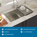 Modern Double Bowl Undermount Sink Design With 10" Deep Basins