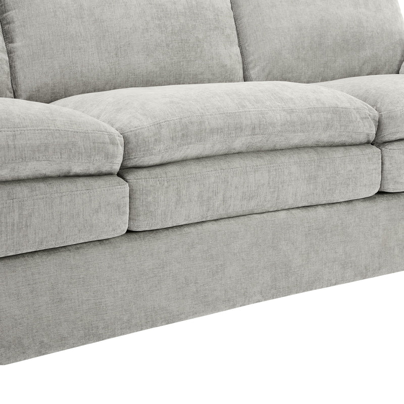 Cozy Upholstered Plush Cushion Armchair For Living Room