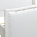 Carmen - Upholstered Wingback Panel Bed Frame