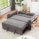 Pull-Out Sofa Bed Convertible Couch With Adjustable Backrest For Living Room
