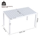 4 Pack Lounge Chair Set With Long Table