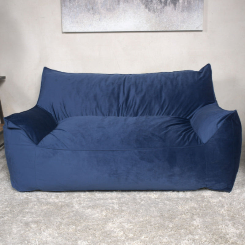 Fila - Velveteen Oversized Seater Bean Bag Chair With Armrests