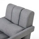 Modern Upholstered Accent Chair, Comfortable Linen Fabric With A Pillow For Living Room