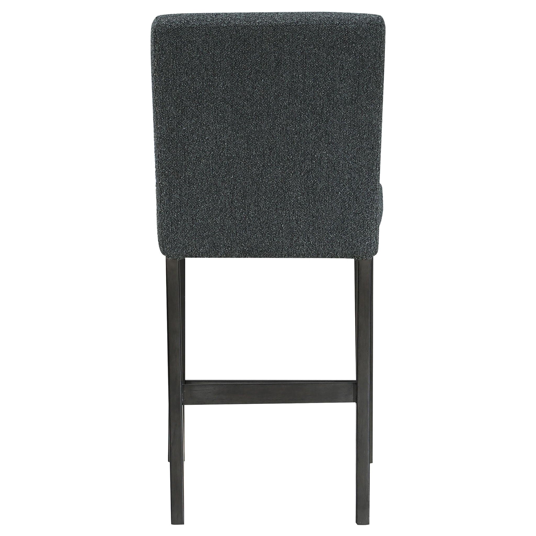 Alba Boucle Upholstered Counter Chair Black (Set of 2) - Atlantic Fine Furniture Melbourne FL