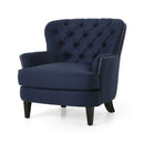 Enchante - Living Room Set With Tufted Back Club Chair And Ottoman