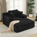 Modern Full Compressed Chaise Lounge Sofa Bed With Removable Pillows