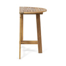 Outdoor Half Round Folding Acacia Wood Bistro Table