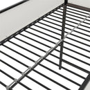 Axel - Twin Loft Bed With Desk & Shelves - Black