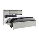 Avery - King Bedroom Set With Bookcase Headboard, Low Profile Bed, Spacious Drawers - Beige