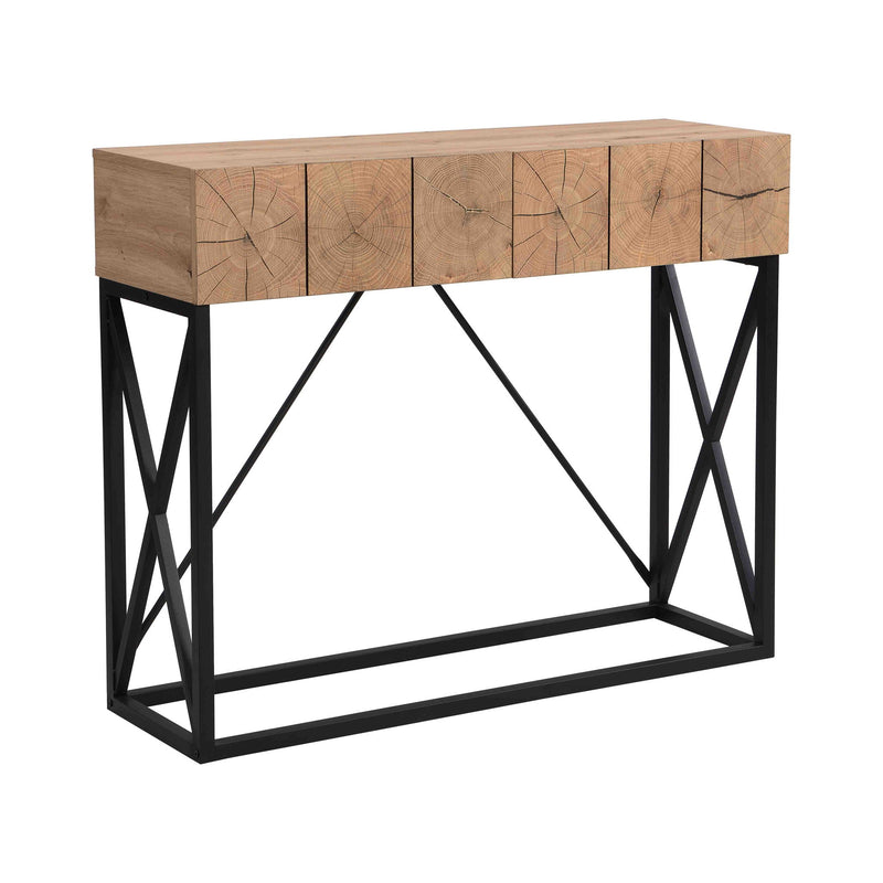 Luxury Industrial Table With 2 Drawers