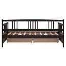 Twin Size Daybed Wood Bed with Two Drawers,Espresso(OLD SKU:LP000057AAP)