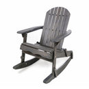 Outdoor Adirondack Rocking Chair With Hand Crafted Details