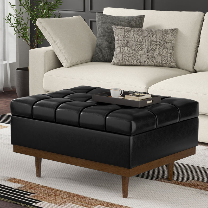 Mariah - Upholstered Lift Top Table Storage Ottoman