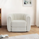 Swivel Accent Chair Wide Upholstered For Living Room