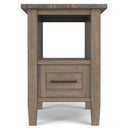 Ela - Narrow End Table - Brown