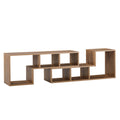 Minimalist Cube TV Stand With Adjustable Open Storage Shelves