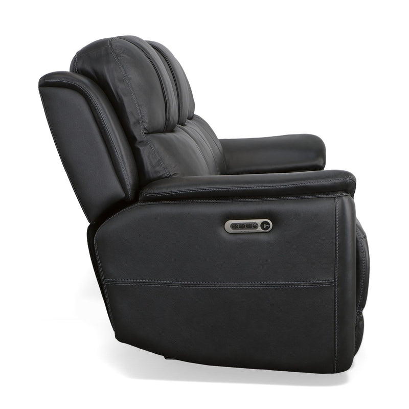 Crew - Power Reclining Sofa With Power Headrests & Lumbar - Black